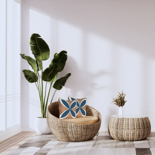 Floral Design – Handmade 100% New Zealand Wool Cushion Cover - Image 2