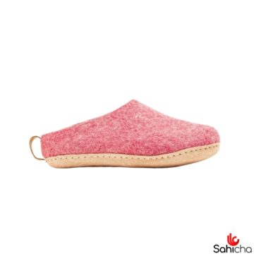 Premium 100% New Zealand Woollen Slippers - Berry Red