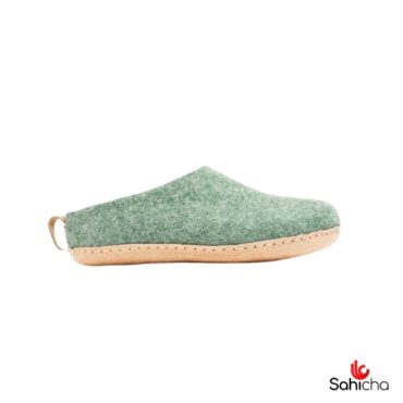 Premium 100% New Zealand Woollen Slippers - Green