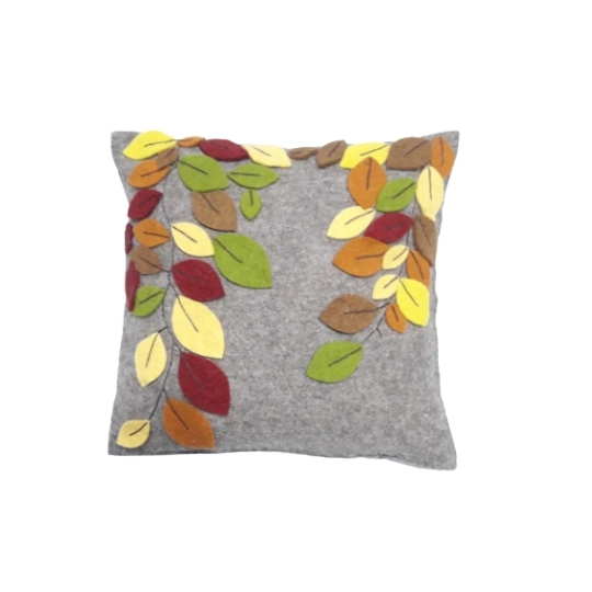 Autumn Branches   – Handmade 100% New Zealand Wool Cushion Cover