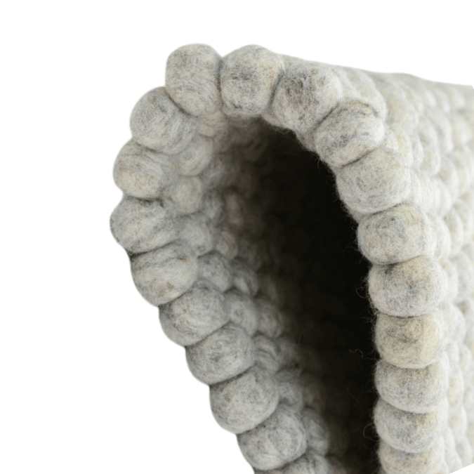 Gundri – White Natural Grey Rug in 100% New Zealand Wool - Image 3