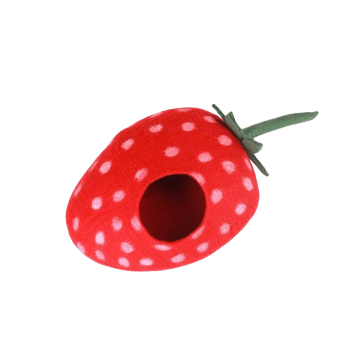 Cat House with Strawberry  Design – 100% NZ Wool - Image 4